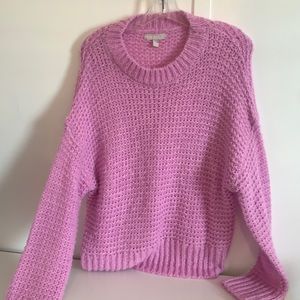 Pink knit sweater
